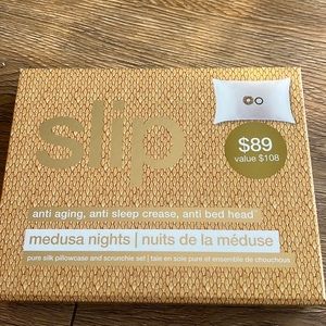 Silk pillowcase and scrunchies.